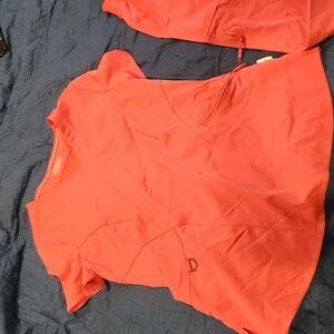 Women's Coral Scrub Set